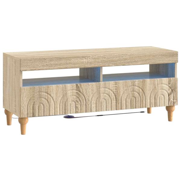 LED-TV-Schrank ALKMAAR 100 x 35 x 43 cm Sonoma-Eiche