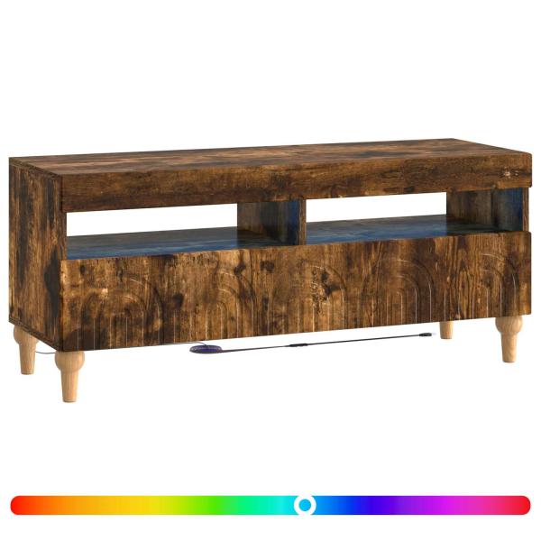 LED-TV-Schrank ALKMAAR 100 x 35 x 43 cm Raucheiche