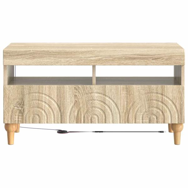 LED-TV-Schrank Sonoma-Eiche Holzwerkstoff