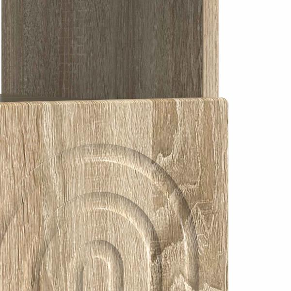 LED-TV-Schrank Sonoma-Eiche Holzwerkstoff