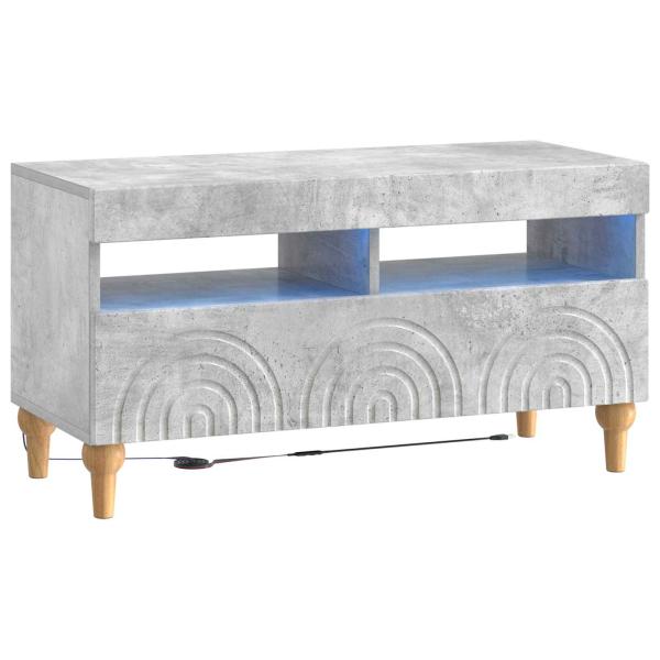 LED-TV-Schrank ALKMAAR 81 x 35 x 43 cm Betongrau Holzwerkstoff