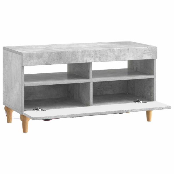 LED-TV-Schrank ALKMAAR 81 x 35 x 43 cm Betongrau Holzwerkstoff