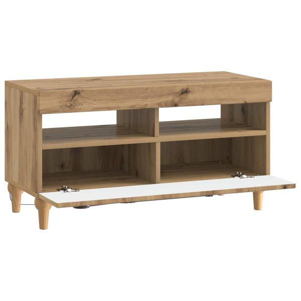 LED-TV-Schrank ALKMAAR 81 x 35 x 43 cm Artisan-Eiche