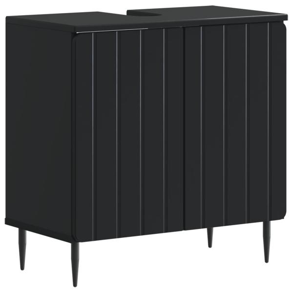 ARDEBO.de - Waschbeckenschrank ZWOLLE Schwarz 59,5 x 31,5 x 59 cm