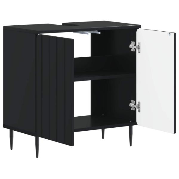 Waschbeckenschrank ZWOLLE Schwarz 59,5 x 31,5 x 59 cm