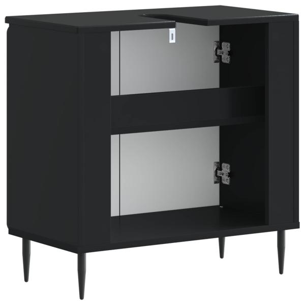 Waschbeckenschrank ZWOLLE Schwarz 59,5 x 31,5 x 59 cm