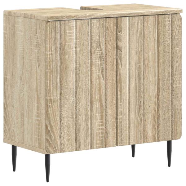 ARDEBO.de - Waschbeckenschrank ZWOLLE Sonoma-Eiche 59,5 x 31,5 x 59 cm
