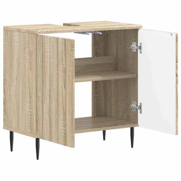 Waschbeckenschrank ZWOLLE Sonoma-Eiche 59,5 x 31,5 x 59 cm