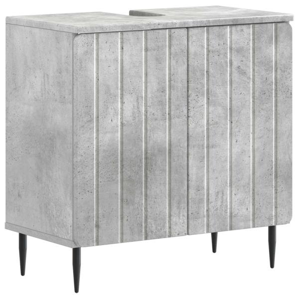 Waschbeckenschrank ZWOLLE Betongrau 59,5 x 31,5 x 59 cm
