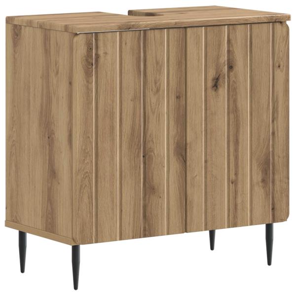 ARDEBO.de - Waschbeckenschrank ZWOLLE Artisan-Eiche 59,5 x 31,5 x 59 cm