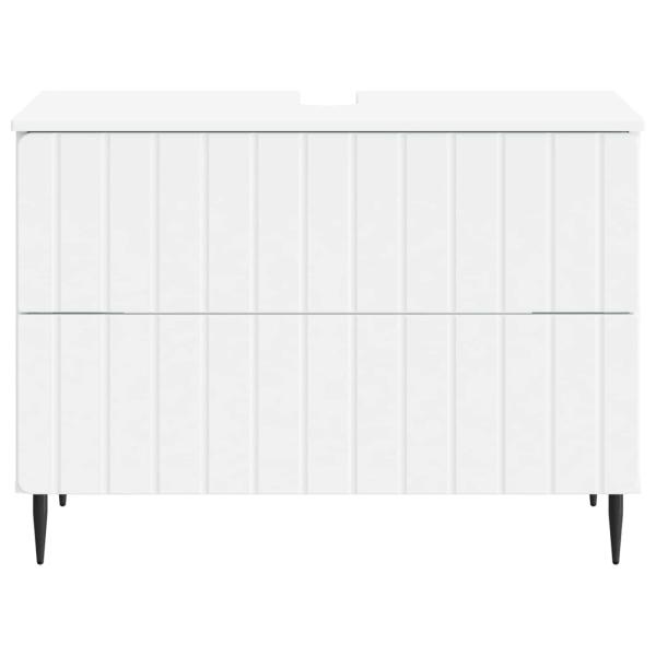 Waschbeckenschrank ZWOLLE Weiß 82 x 41 x 58,5 cm Holzwerkstoff