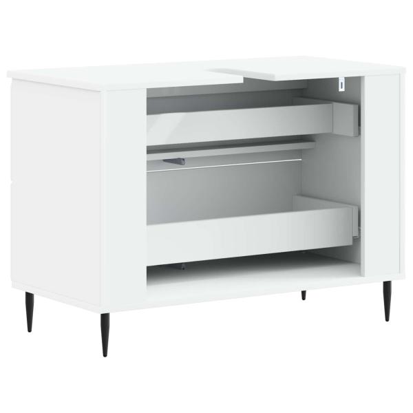 Waschbeckenschrank ZWOLLE Weiß 82 x 41 x 58,5 cm Holzwerkstoff