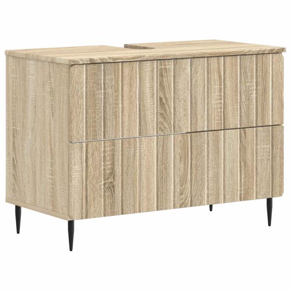ARDEBO.de - Waschbeckenschrank ZWOLLE Sonoma-Eiche 82 x 41 x 58,5 cm