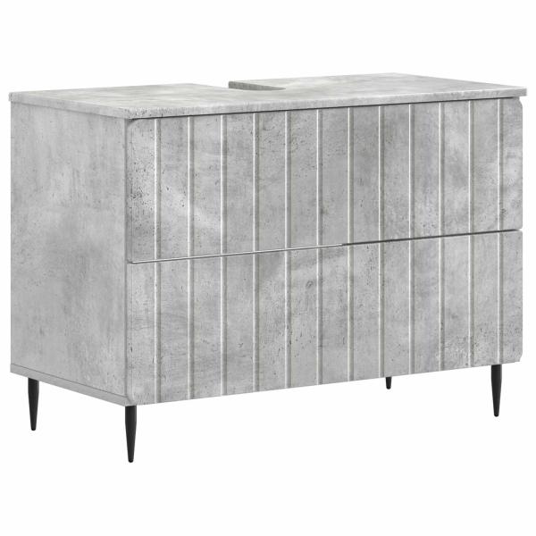 Waschbeckenschrank ZWOLLE Betongrau 82 x 41 x 58,5 cm