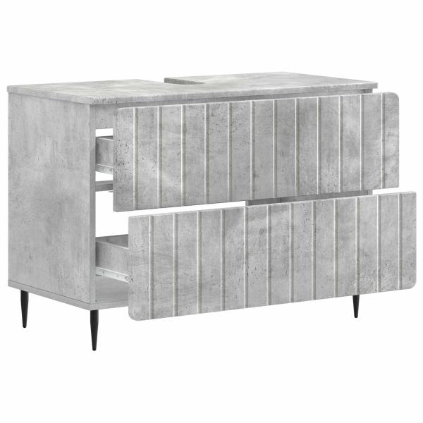 Waschbeckenschrank ZWOLLE Betongrau 82 x 41 x 58,5 cm
