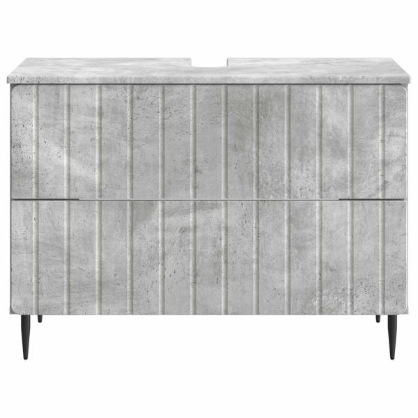 Waschbeckenschrank ZWOLLE Betongrau 82 x 41 x 58,5 cm