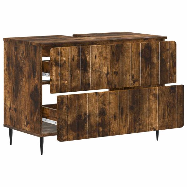 Waschbeckenschrank ZWOLLE Raucheiche 82 x 41 x 58,5 cm
