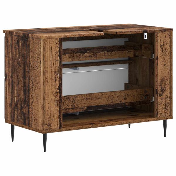 Waschbeckenschrank ZWOLLE Altholz 82 x 41 x 58,5 cm