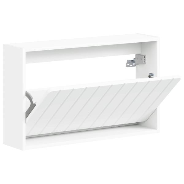 Wandmontierter Schuhschrank ZWOLLE 71 x 17 x 43 cm Weiß