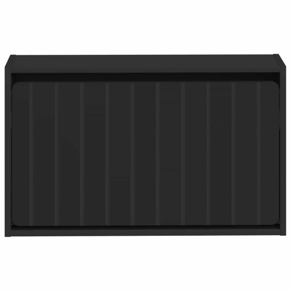 Wandmontierter Schuhschrank ZWOLLE 71 x 17 x 43 cm Schwarz