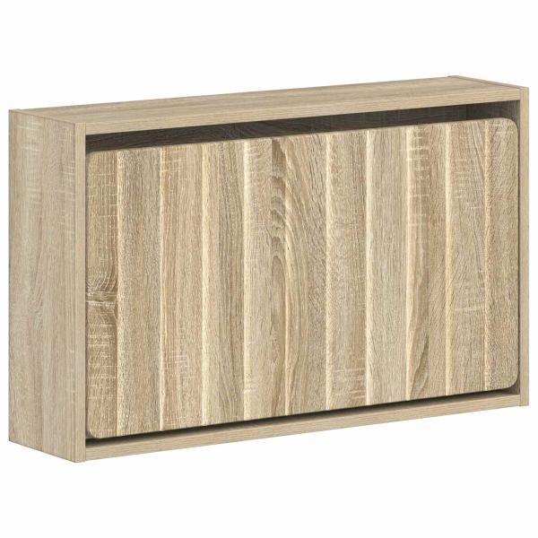 Wandmontierter Schuhschrank ZWOLLE 71 x 17 x 43 cm Sonoma-Eiche