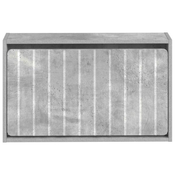 Wandmontierter Schuhschrank ZWOLLE 71 x 17 x 43 cm Betongrau