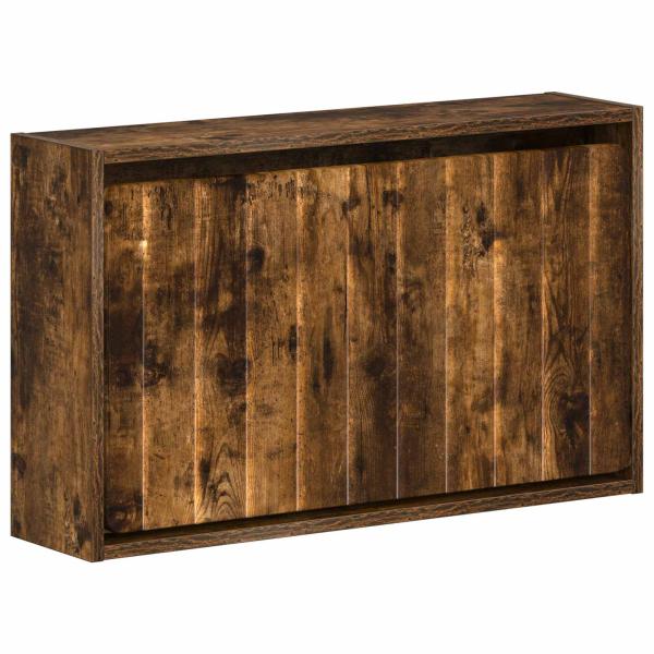 Wandmontierter Schuhschrank ZWOLLE 71 x 17 x 43 cm Räuchereiche