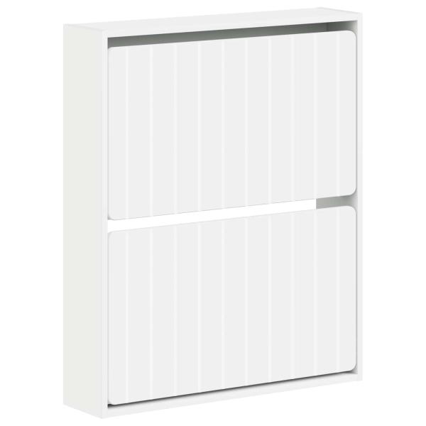 Wandmontierter Schuhschrank ZWOLLE 71 x 17 x 86 cm Weiß
