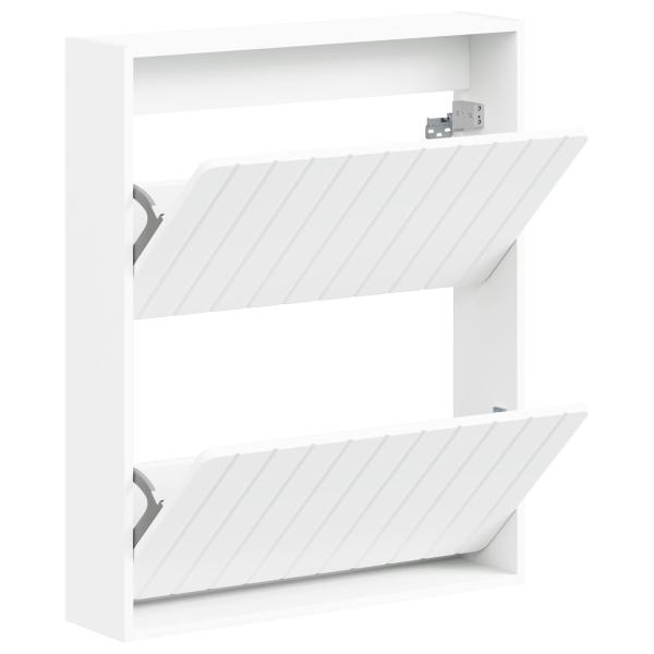 Wandmontierter Schuhschrank ZWOLLE 71 x 17 x 86 cm Weiß