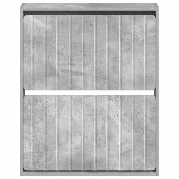 Wandmontierter Schuhschrank ZWOLLE 71 x 17 x 86 cm Betongrau