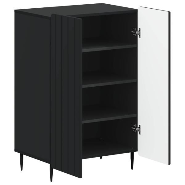 Schuhschrank ZWOLLE 59,5 x 39,5 x 91,5 cm Holzwerkstoff Schwarz