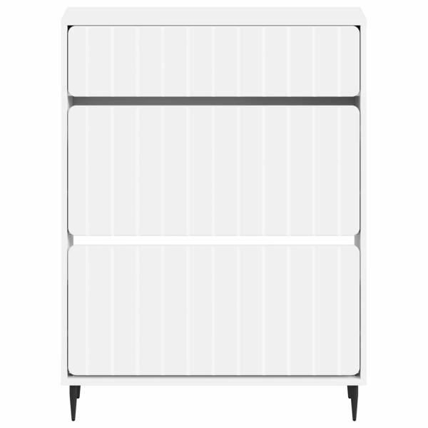 Schuhschrank ZWOLLE 78 x 24 x 103 cm Holzwerkstoff Weiß