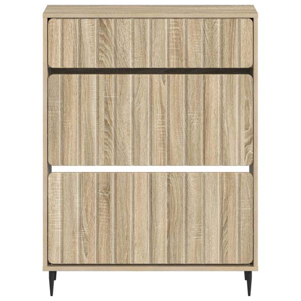 Schuhschrank ZWOLLE 78 x 24 x 103 cm Holzwerkstoff Sonoma-Eiche