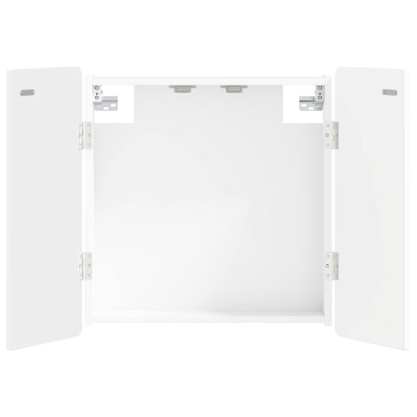 Dartboard Schrank ZWOLLE Wei? 52,5 x 10,5 x 57,5 cm