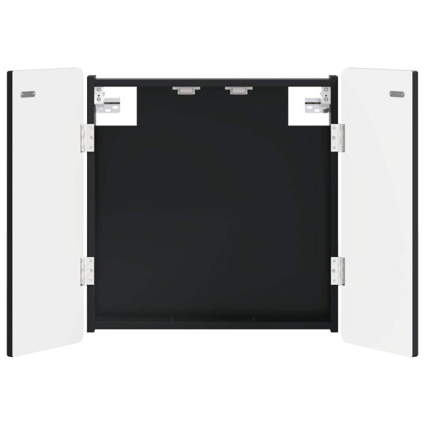 Dartboard Schrank ZWOLLE Schwarz 52,5 x 10,5 x 57,5 cm