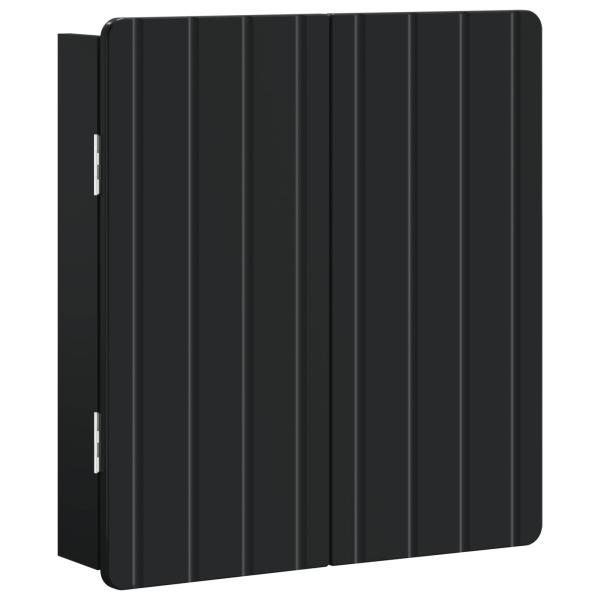 Dartboard Schrank ZWOLLE Schwarz 52,5 x 10,5 x 57,5 cm