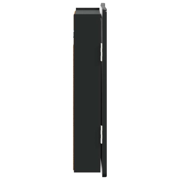 Dartboard Schrank ZWOLLE Schwarz 52,5 x 10,5 x 57,5 cm