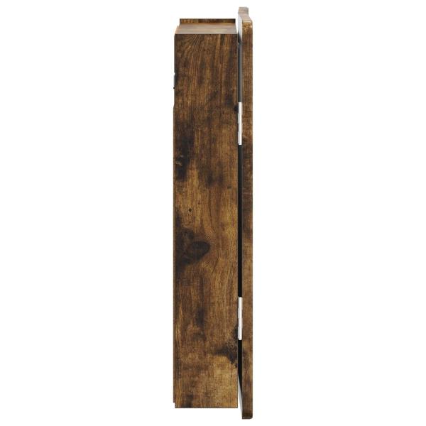 Dartboard Schrank ZWOLLE Raucheiche 52,5 x 10,5 x 57,5 cm