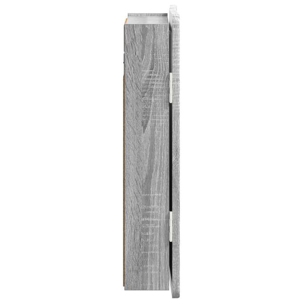 Dartboard Schrank ZWOLLE Sonoma-Grau 52,5 x 10,5 x 57,5 cm