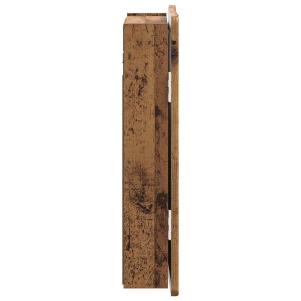 Dartboard Schrank ZWOLLE Altholz 52,5 x 10,5 x 57,5 cm