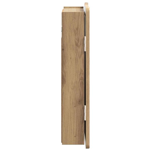 Dartboard Schrank ZWOLLE Artisan-Eiche 52,5 x 10,5 x 57,5 cm