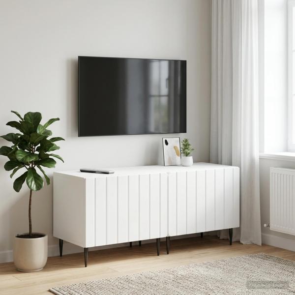 ARDEBO.de - TV-Schrank Weiß Holzwerkstoff