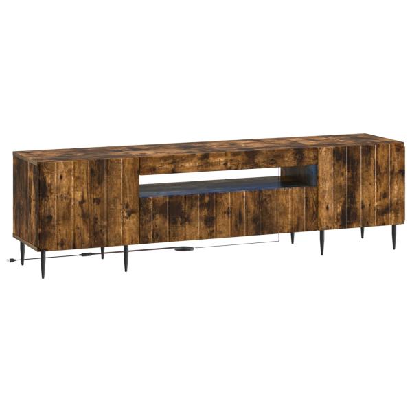 LED-TV-Schrank ZWOLLE 153 x 35 x 43 cm Raucheiche Holzwerkstoff