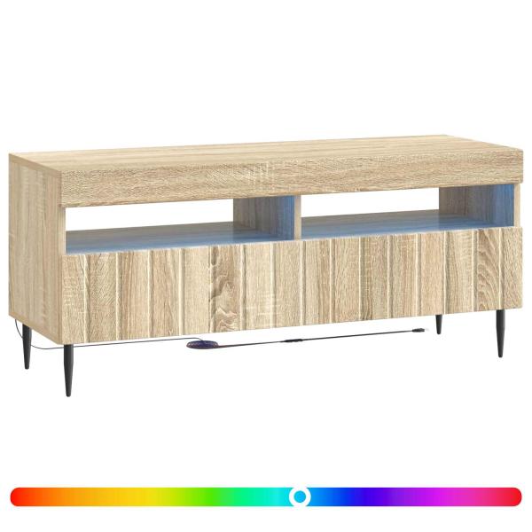 LED-TV-Schrank ZWOLLE 100 x 35 x 43 cm Sonoma-Eiche