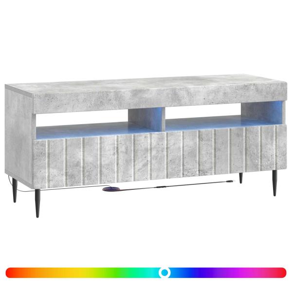 LED-TV-Schrank ZWOLLE 100 x 35 x 43 cm Betongrau Holzwerkstoff