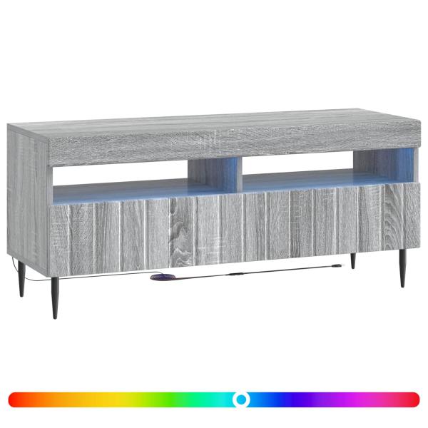 LED-TV-Schrank ZWOLLE 100 x 35 x 43 cm Sonoma-Grau