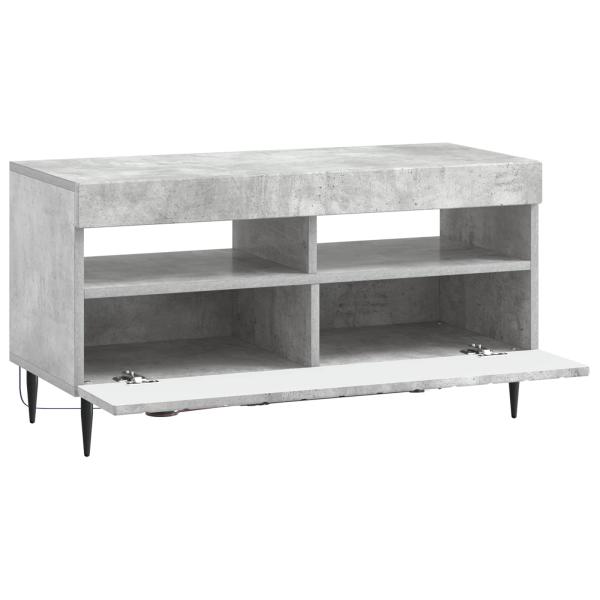 LED-TV-Schrank ZWOLLE 81 x 35 x 43 cm Betongrau Holzwerkstoff