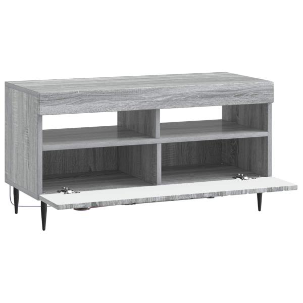 LED-TV-Schrank ZWOLLE 81 x 35 x 43 cm Sonoma-Grau Holzwerkstoff