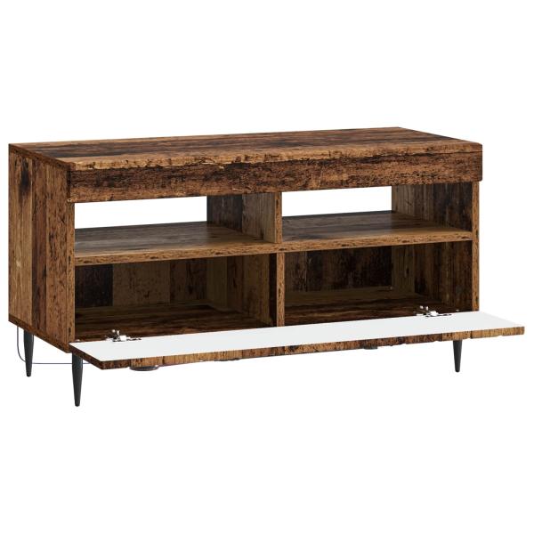 LED-TV-Schrank ZWOLLE 81 x 35 x 43 cm Altholz Holzwerkstoff