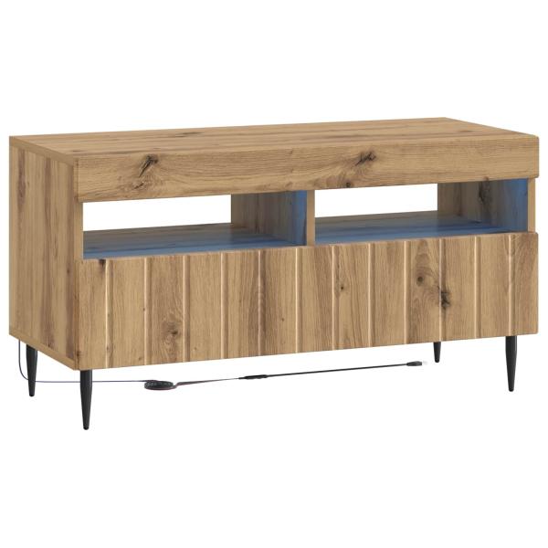 LED-TV-Schrank ZWOLLE 81 x 35 x 43 cm Artisan-Eiche